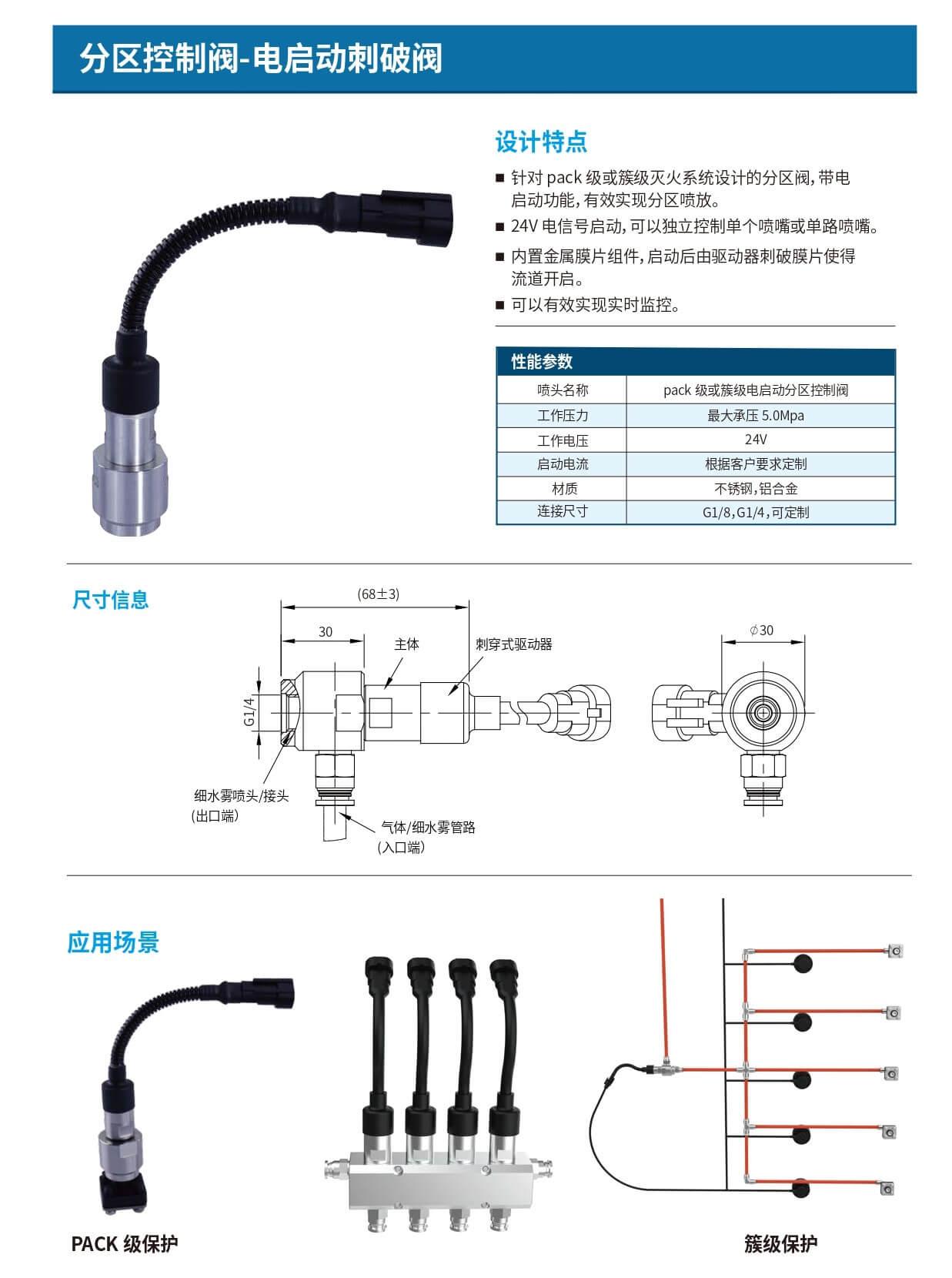 多頭分區(qū)控制閥-多頭電啟動刺破閥